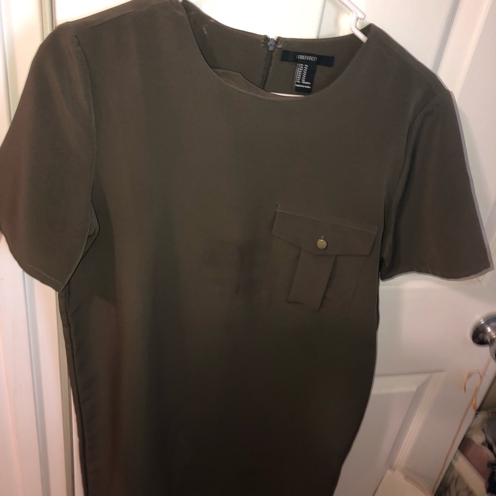 Short sleeve tunic dress